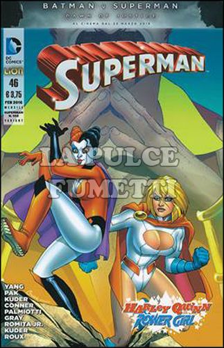 SUPERMAN #   105 - NUOVA SERIE 46 - VARIANT HARLEY QUINN / POWER GIRL